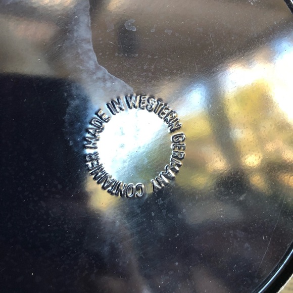 Cookie Canister Vintage Midcentury West Germany Ships and Windmill Tin - Picture 6 of 13